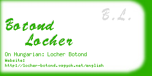 botond locher business card